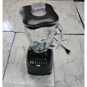 Vintage Oster Osterizer Sunbeam Products 6630 Blender Black Retro Glass Blender